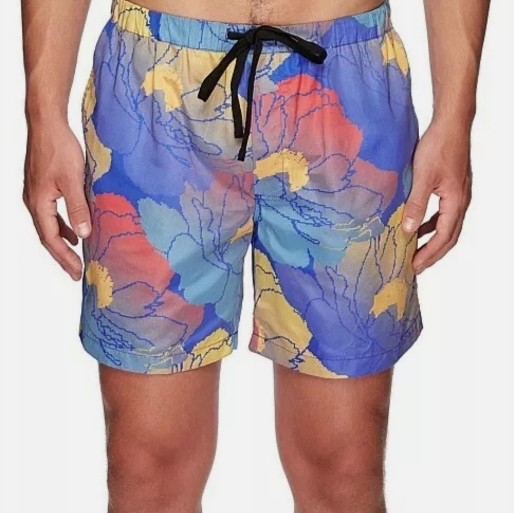 Double Rainbouu Night Swim Board Short/ Trunks
